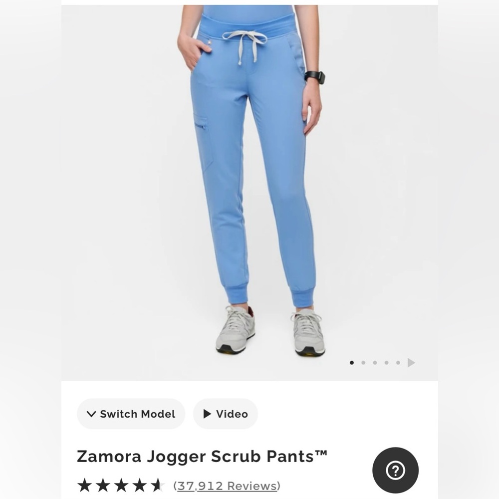 Figs Zamora Large Ceil Blue pants